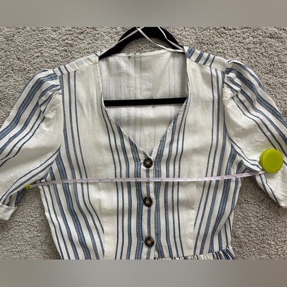 Zara Striped Button Up Dress - Picture 6 of 9